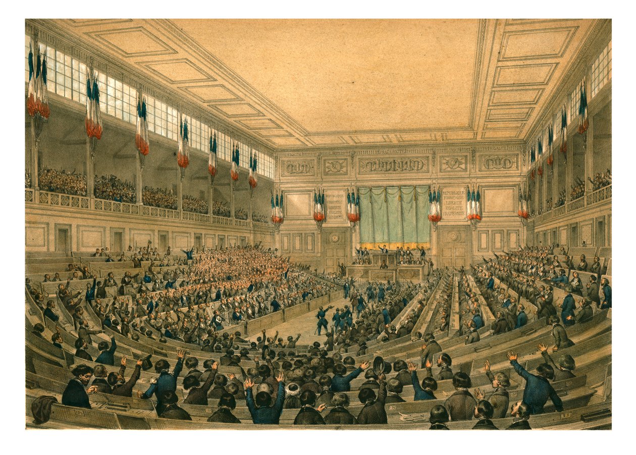 Kansallinen perustuslakikokous Ranskan toinen tasavalta, toukokuu 1848. tekijältä Unbekannt