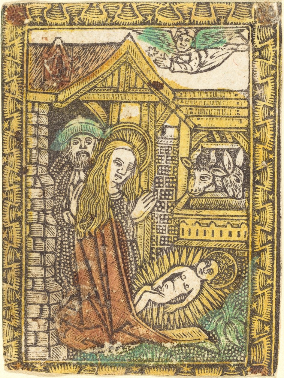 Syntymä, c. 14701480. tekijältä Unbekannt