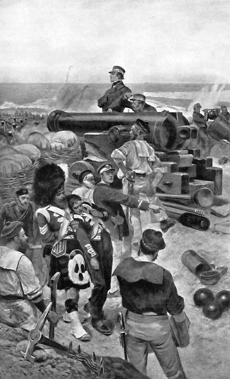 Laivastoprikaati Sevastopolissa, 1850-luku tekijältä Unbekannt