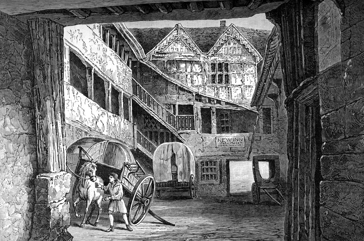 The New Inn, Gloucester, 1893 tekijältä Unbekannt