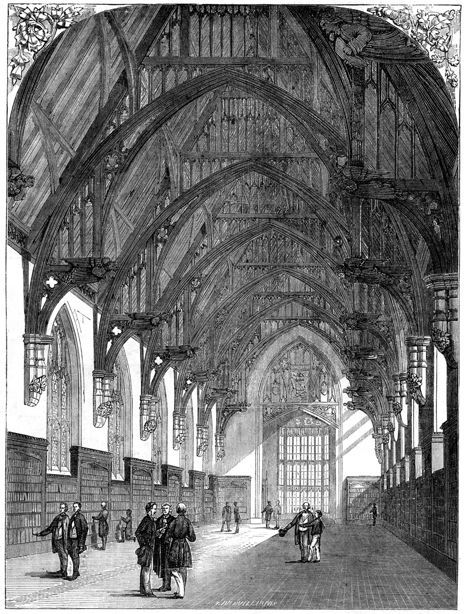 New Middle Temple -kirjasto, 1861 tekijältä Unbekannt