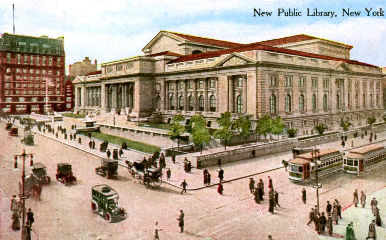 New Public Library, New York, USA, 1910 tekijältä Unbekannt