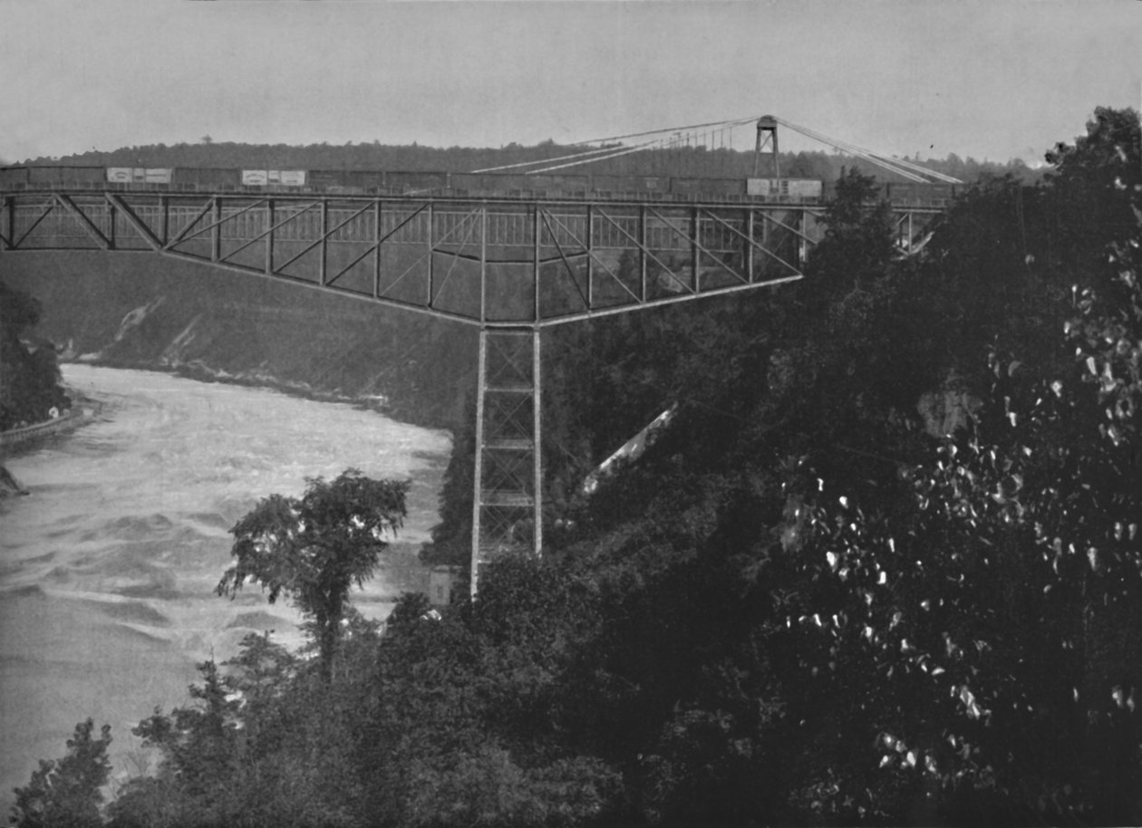 Niagaran ulokesilta, 1800-luku tekijältä Unbekannt