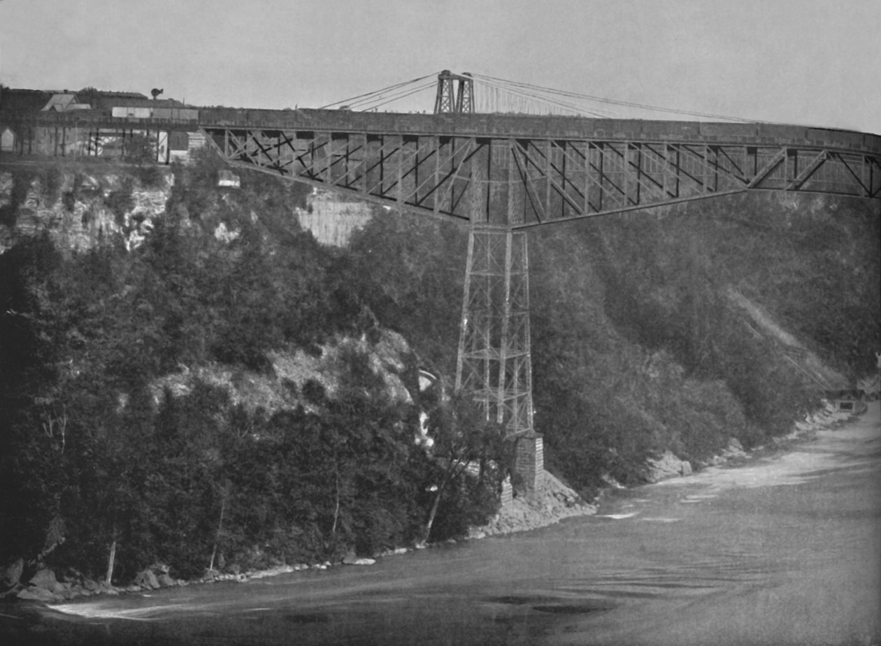 Niagaran ulokesilta, 1800-luku tekijältä Unbekannt