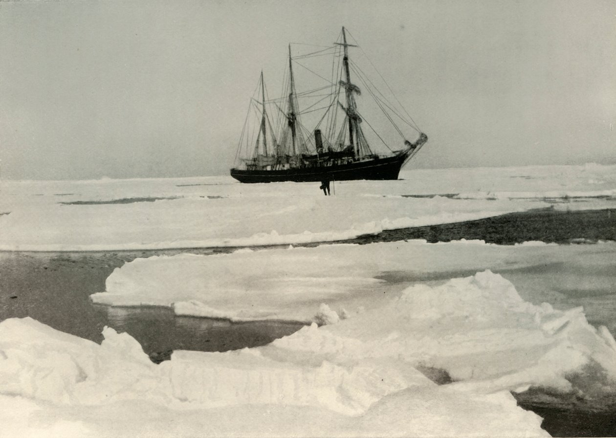 Nimrod työntää tiensä avoimemman paketin läpi, c1908, 1909 tekijältä Unbekannt