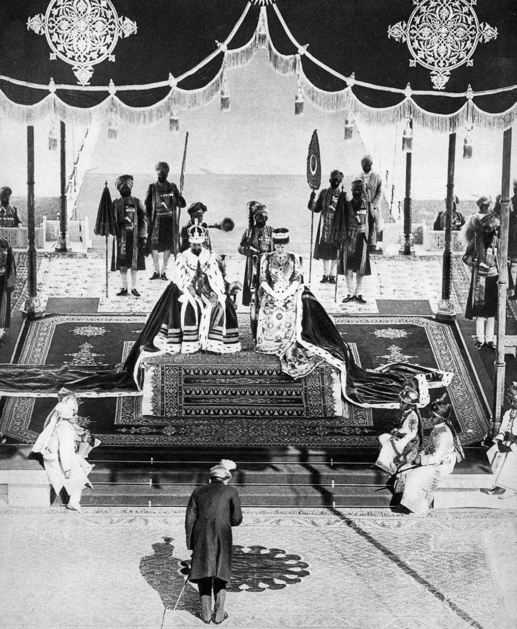 Hyderabadin nizam maksaa kunnian Delhi Durbarissa, 1911, 1935 tekijältä Unbekannt