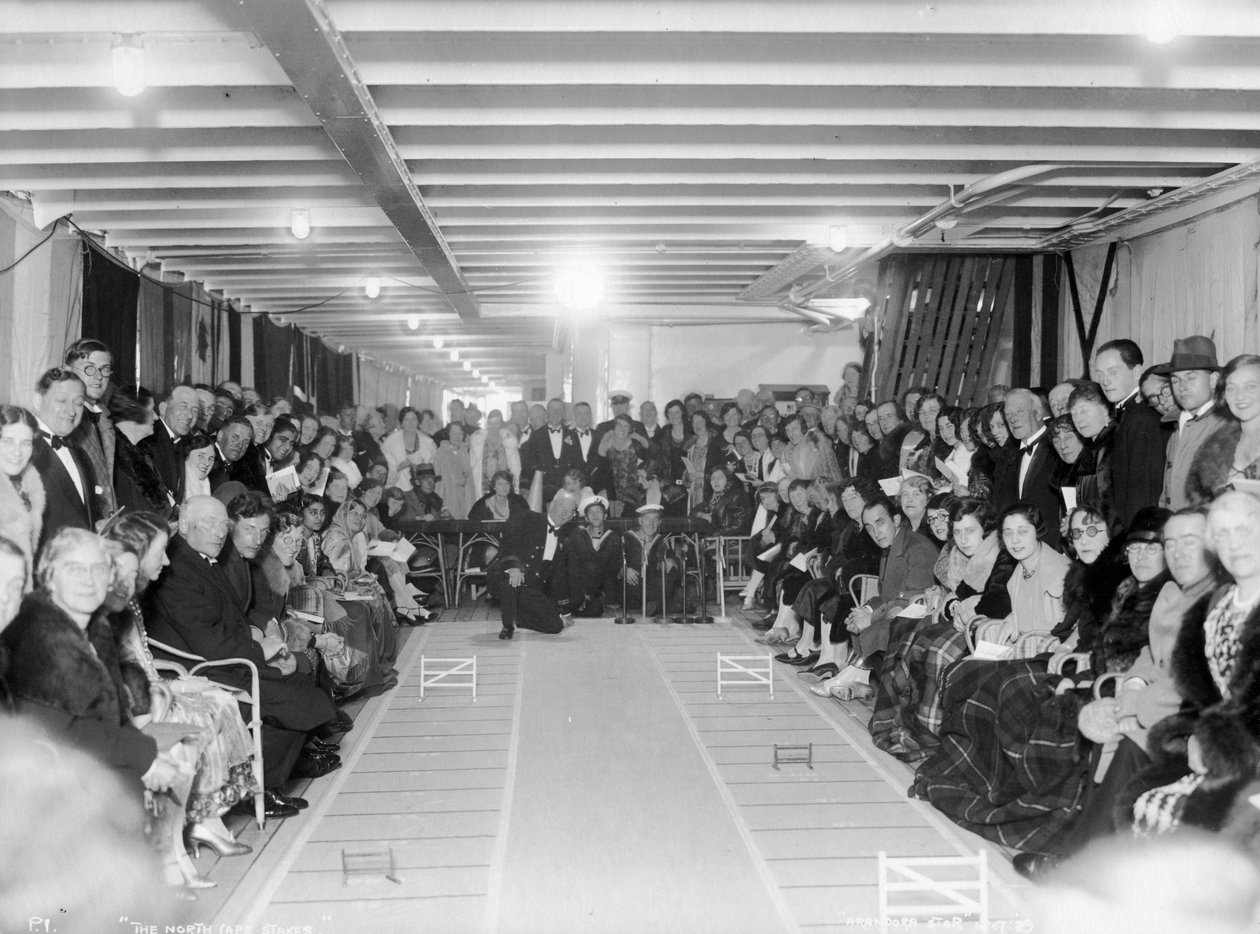North Cape Stakes, viihdettä Blue Star Lines SS Arandora Star -aluksella, 1929 tekijältä Unbekannt