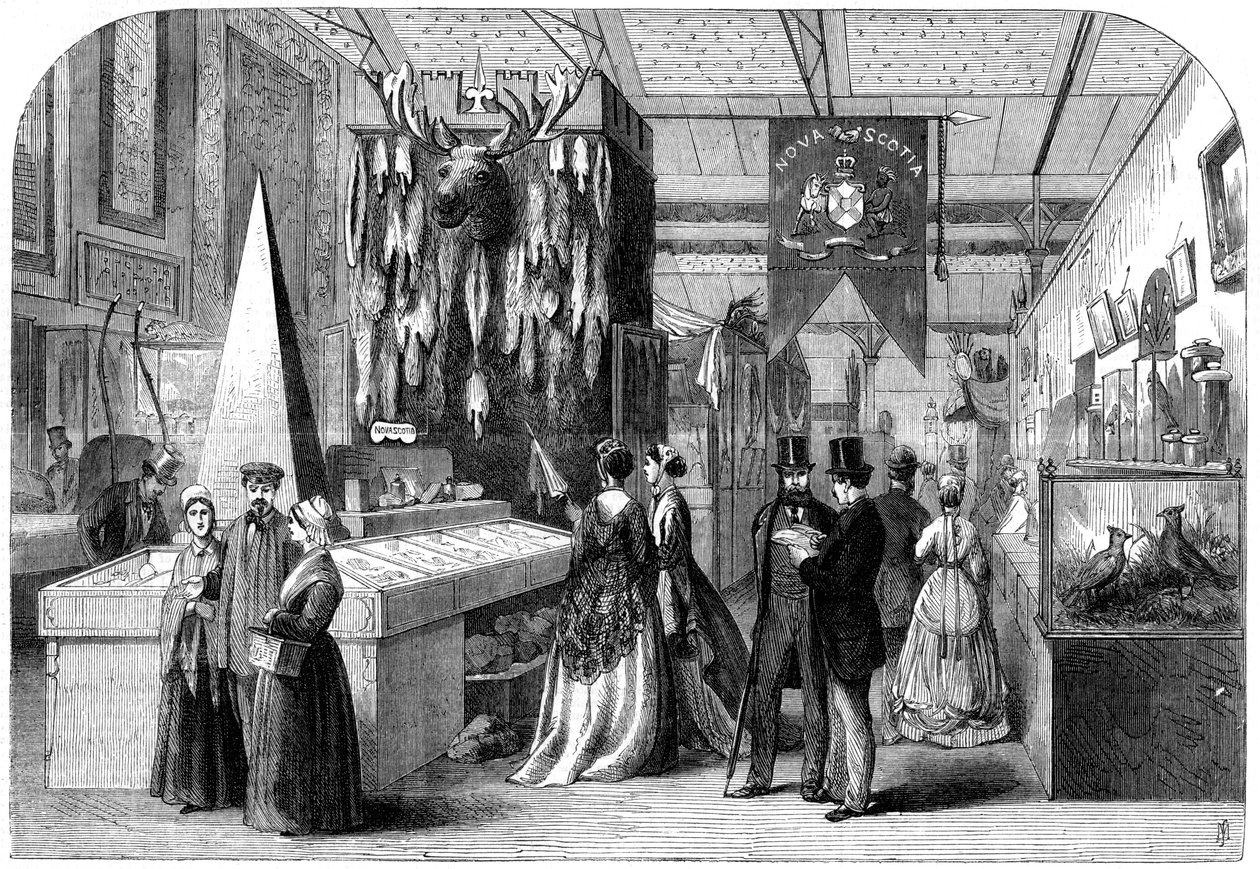 Pariisin kansainvälisen näyttelyn Nova Scotia -osio, 1867 tekijältä Unbekannt