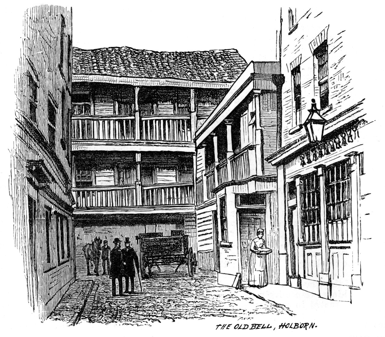 Old Bell -valmennusmaja, Holborn, Lontoo, 1887 tekijältä Unbekannt