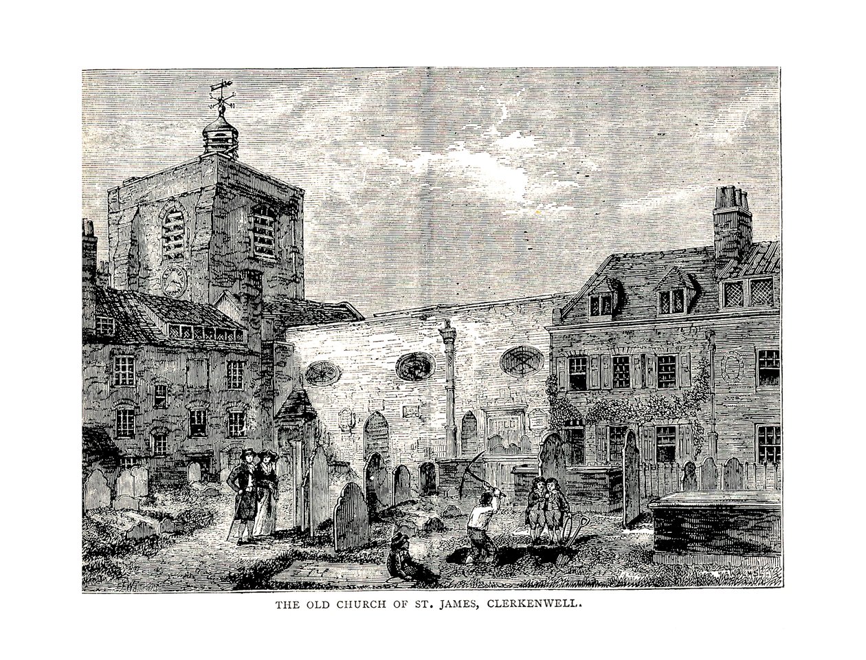 St. Jamesin vanha kirkko, 1878 tekijältä Unbekannt