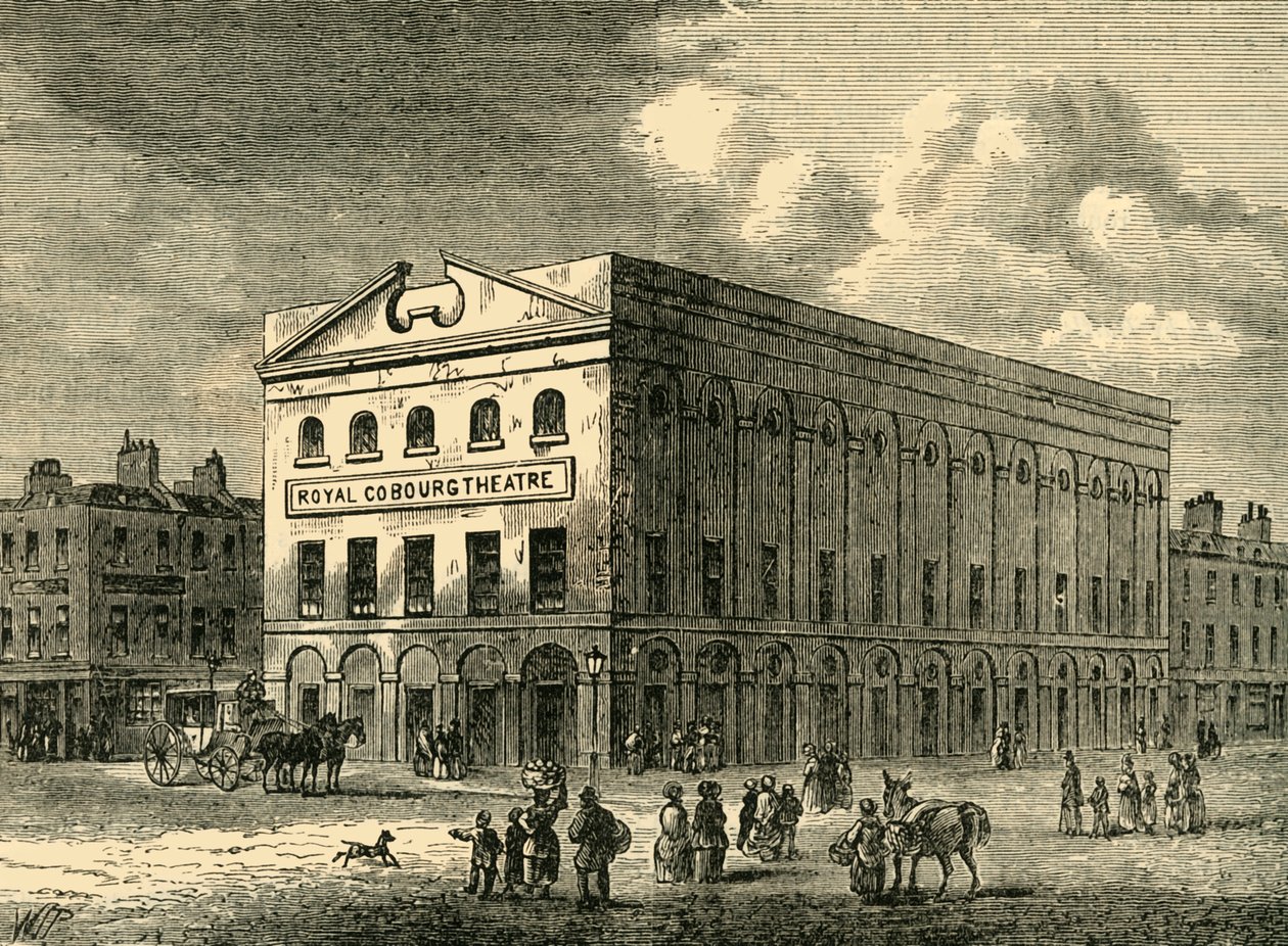 Old Coburg Theatre vuonna 1820, c1878. tekijältä Unbekannt