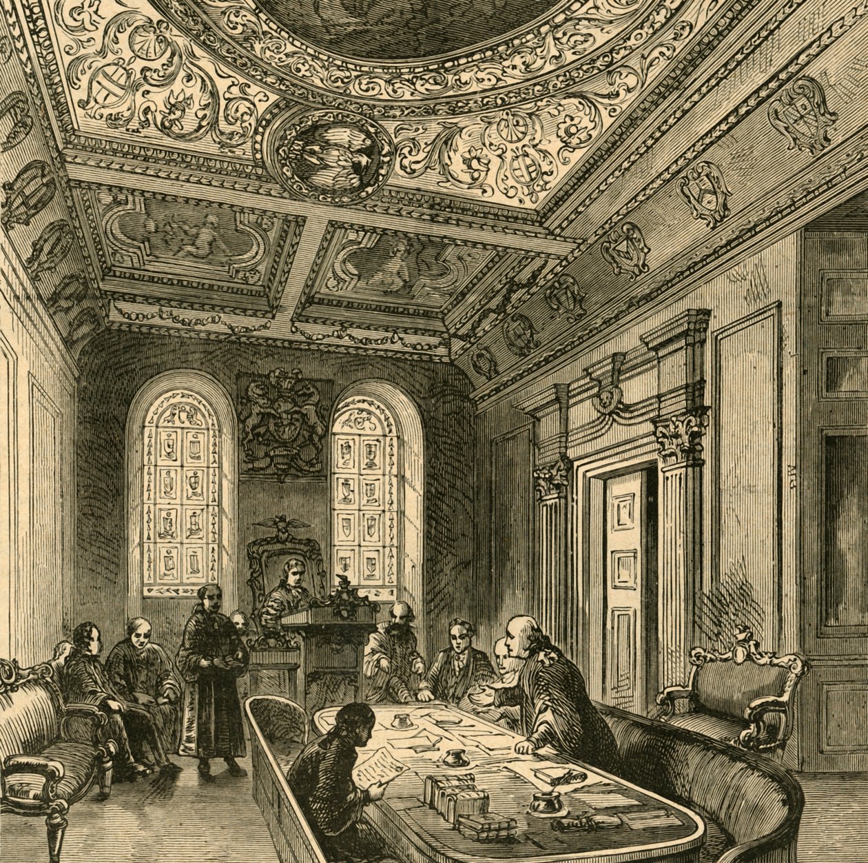 The Old Court of Aldermen, Guildhall, 1897. tekijältä Unbekannt