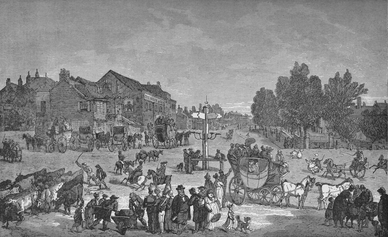 The Old Elephant and Castle Inn, c1785, 1912 tekijältä Unbekannt
