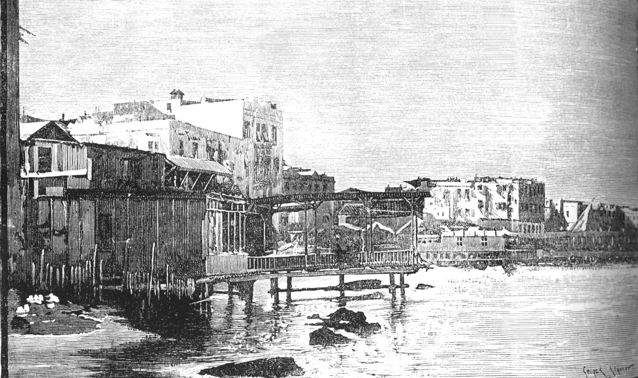 Vanha satama, Aleksandria, 1882 tekijältä Unbekannt