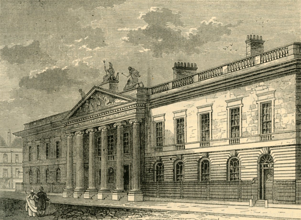 Vanhan Intian toimisto, Leadenhall Street vuonna 1803, n. 1872. tekijältä Unbekannt