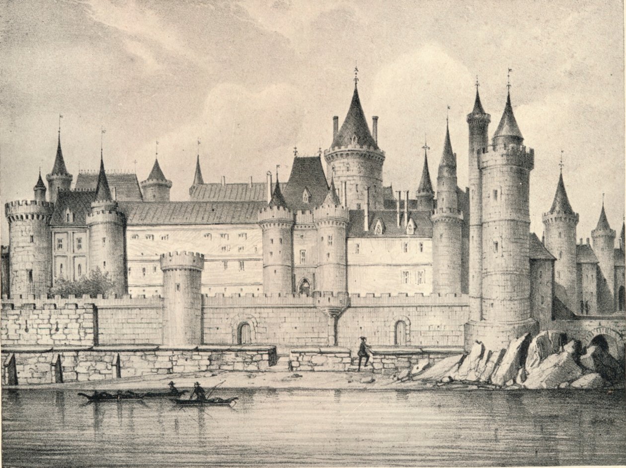 Vanha Louvre vuonna 1670, 1915 tekijältä Unbekannt