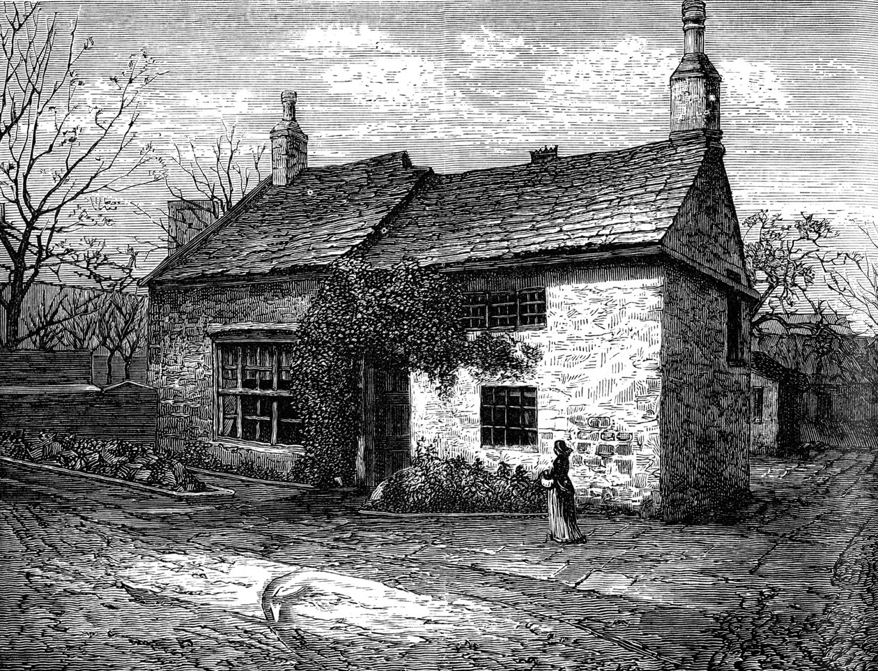 Old Manor-House, Morley, Leeds, West Yorkshire, Sir Titus Saltin syntymäpaikka, c1880 tekijältä Unbekannt