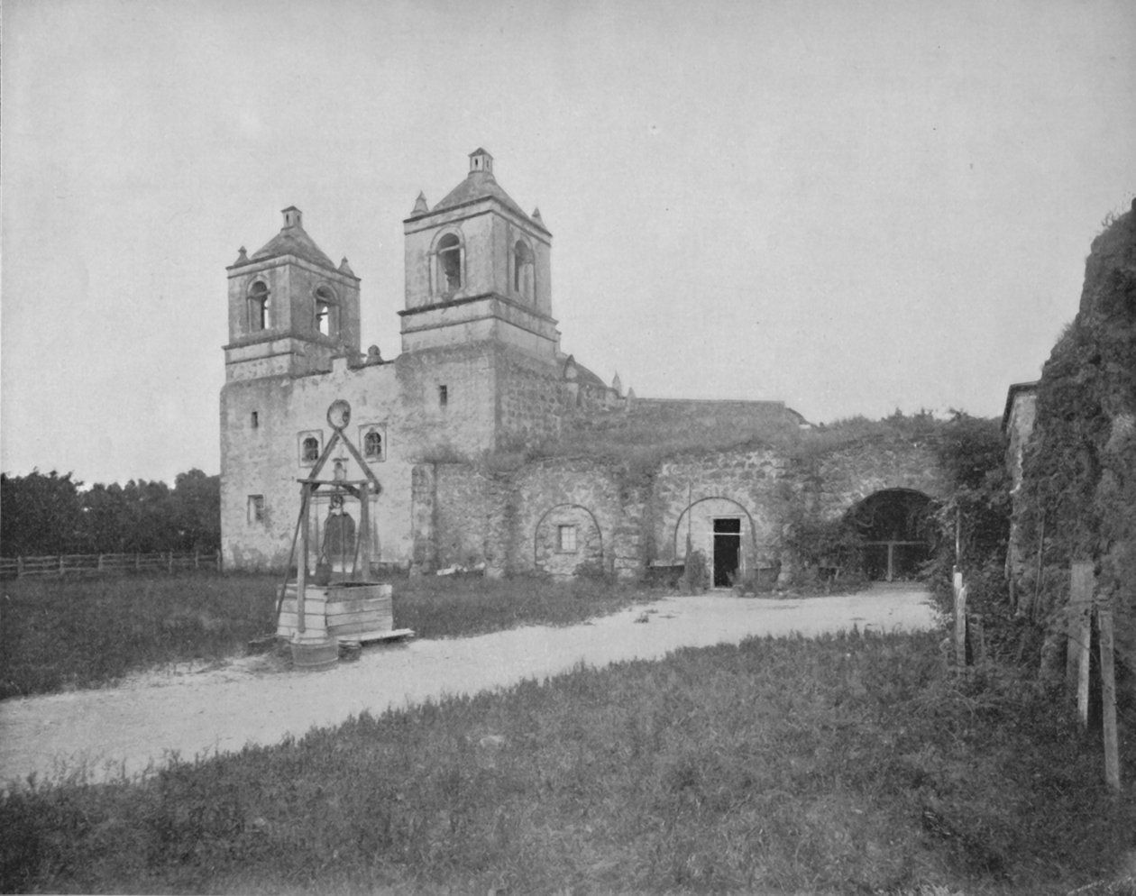 Vanha lähetystyö San Antoniossa, 1800-luku tekijältä Unbekannt