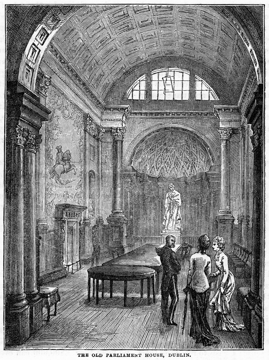 Vanha parlamenttitalo, Dublin, 1800-luku tekijältä Unbekannt