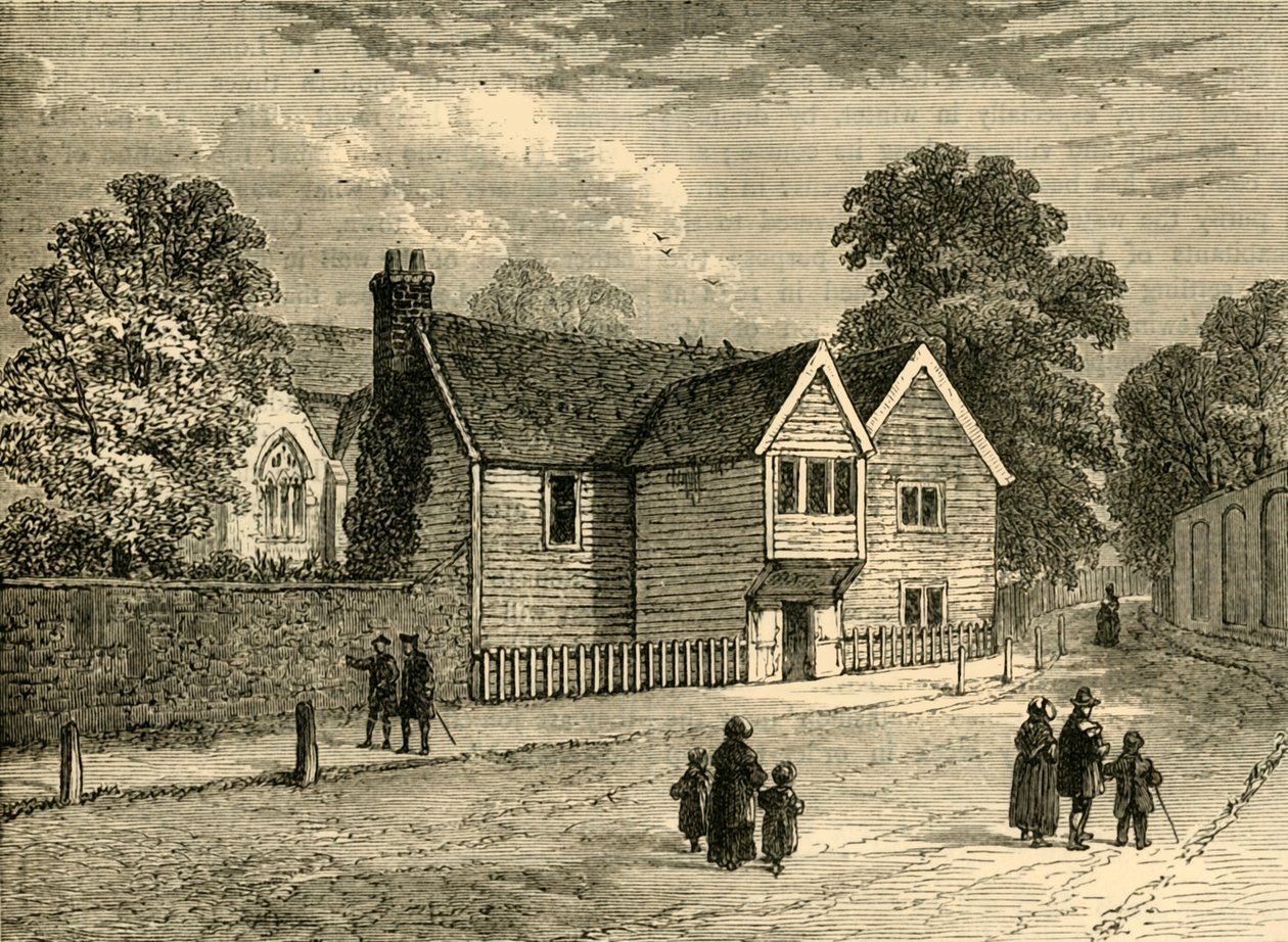 Old Rectory, Stoke Newington, vuonna 1858, n. 1876. tekijältä Unbekannt