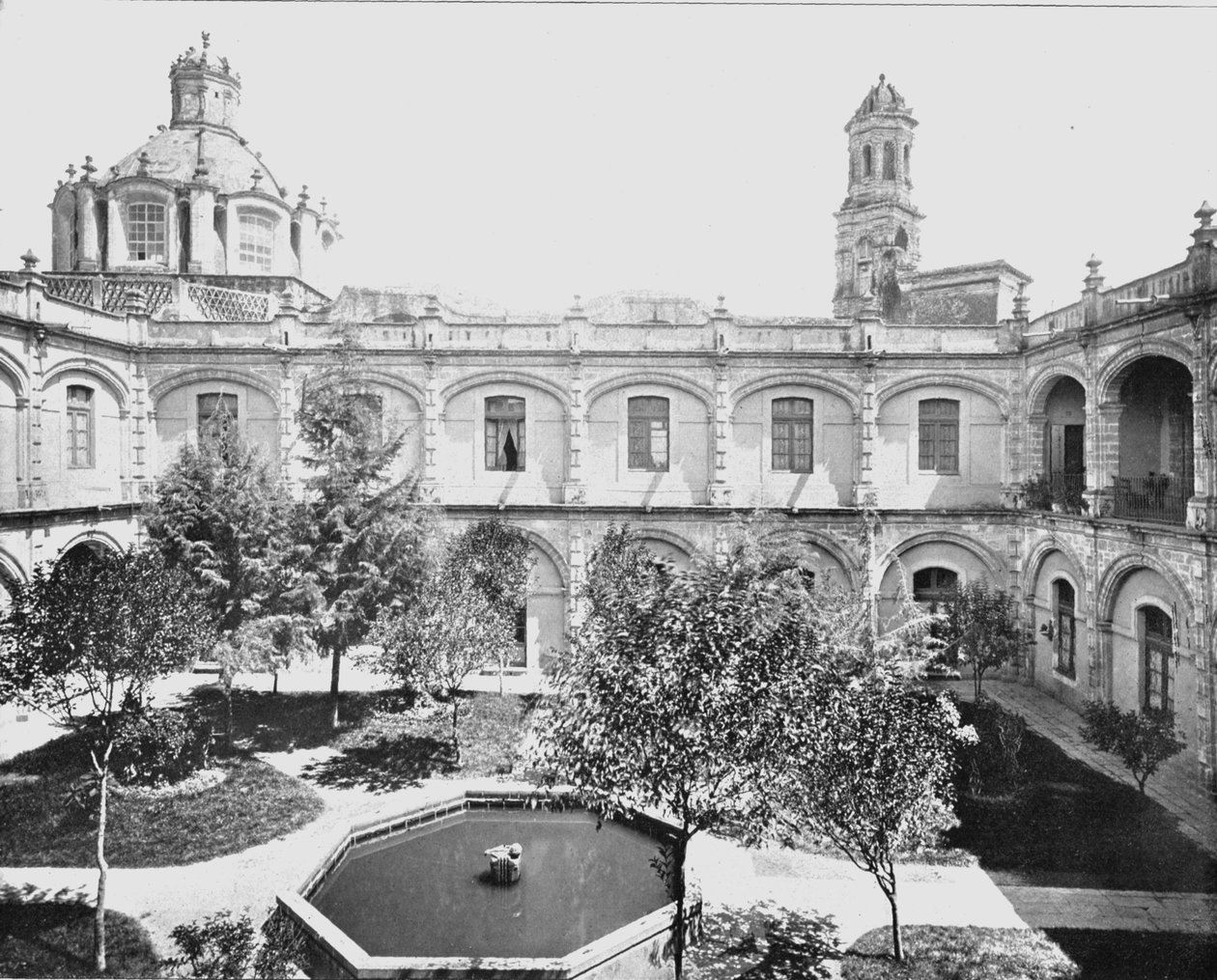 Vanha San Hipoliton luostari, Mexico City, Meksiko, n. 1900. tekijältä Unbekannt