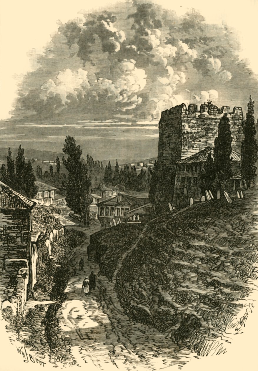 Vanhat muurit, Konstantinopoli, 400-luku, 1890. tekijältä Unbekannt