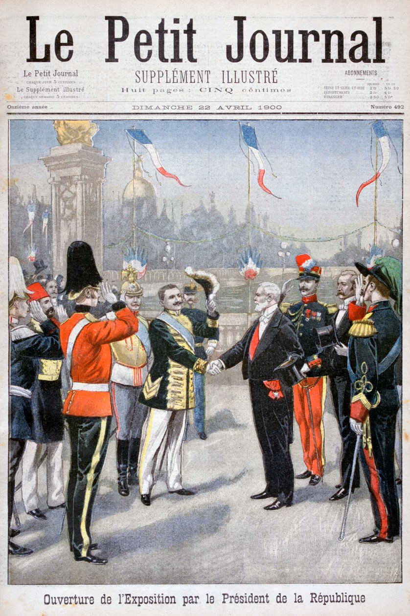 Tasavallan presidentin yleismaailmallisen näyttelyn avajaiset, Pariisi, 1900 tekijältä Unbekannt