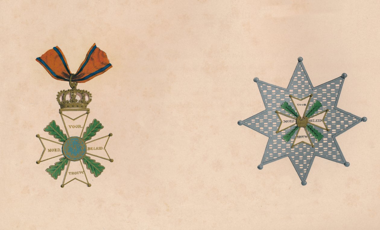 Alankomaiden Wilhelmin ritarikunta, 1800-luku tekijältä Unbekannt