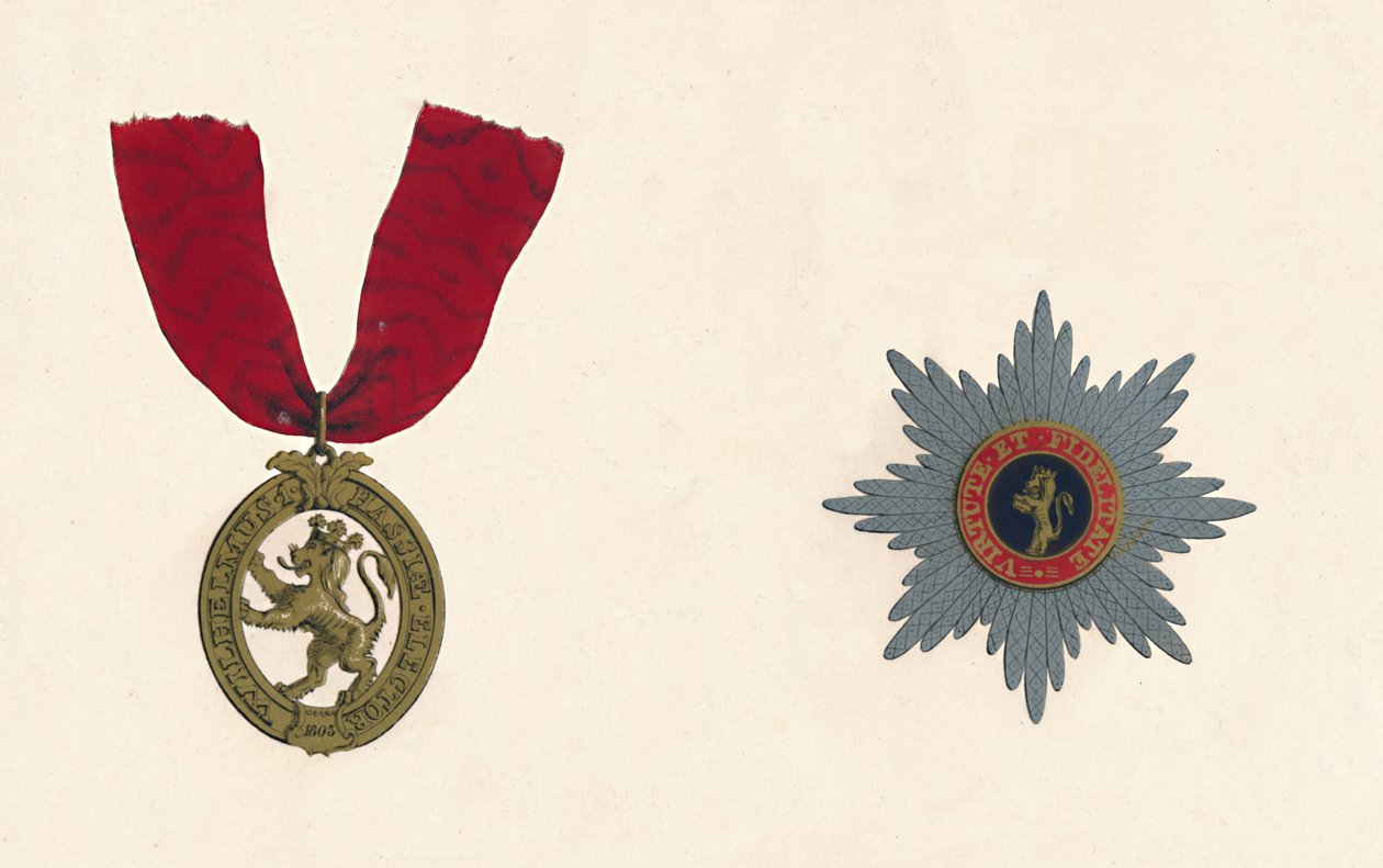 Dorin leijonan ritarikunta, 1800-luku tekijältä Unbekannt