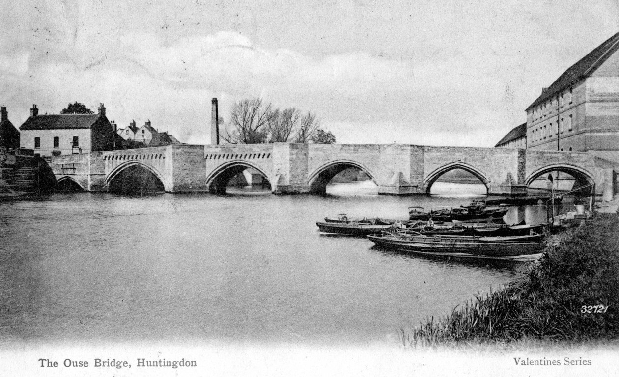Ouse Bridge, Huntingdon, Cambridgeshire, 1905 tekijältä Unbekannt
