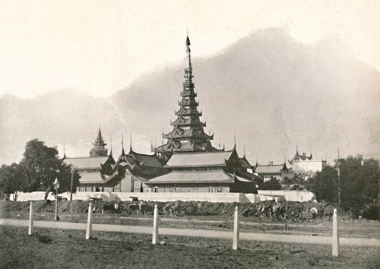 Palatsi, Mandalay, 1900. tekijältä Unbekannt