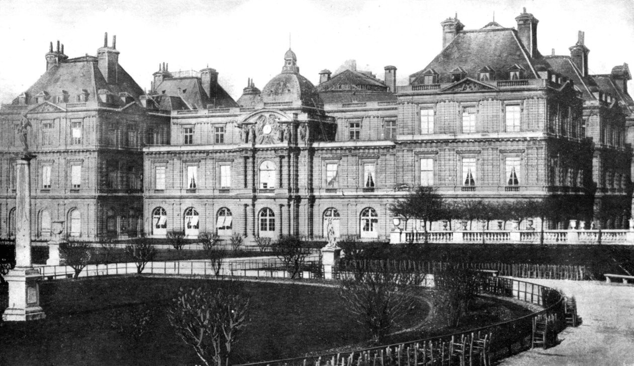 Luxemburgin palatsi, Ranskan senaatin koti, Pariisi, Ranska, 1926 tekijältä Unbekannt