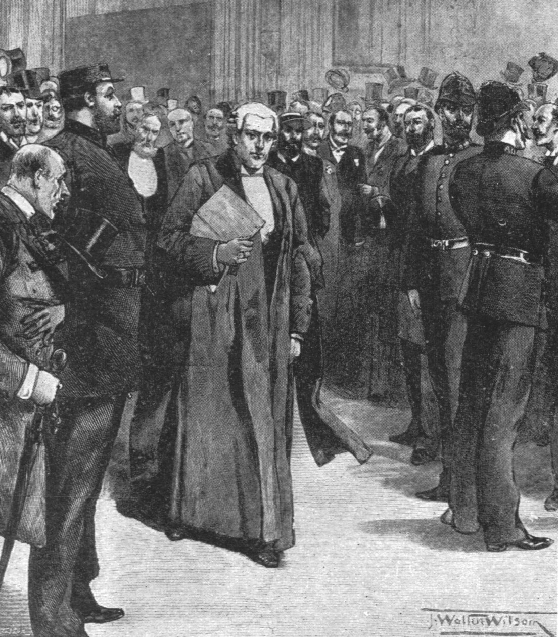 The Passage of Home Rule Bill Commonsista Lordeille, 2. syyskuuta 1893, 1901. tekijältä Unbekannt