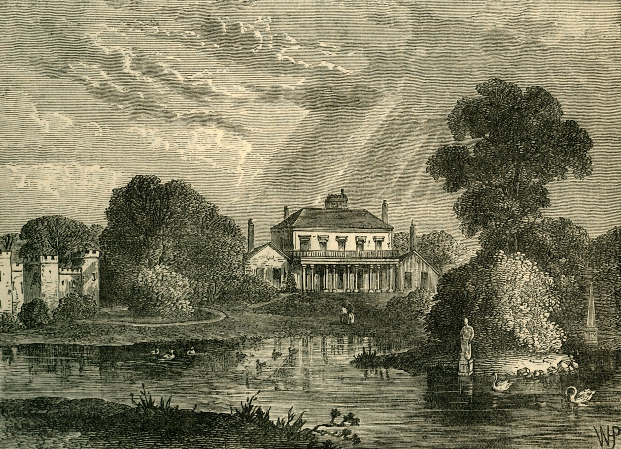 Paviljonki, Hans Place, vuonna 1800, n. 1876. tekijältä Unbekannt