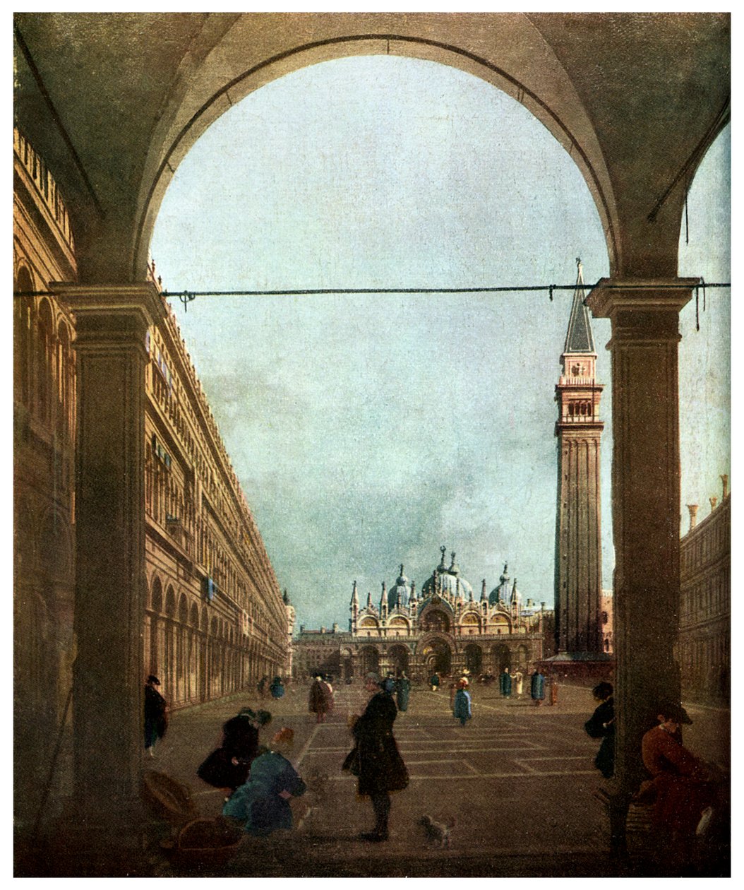 Piazza, Venetsia, c1756 1956 tekijältä Unbekannt