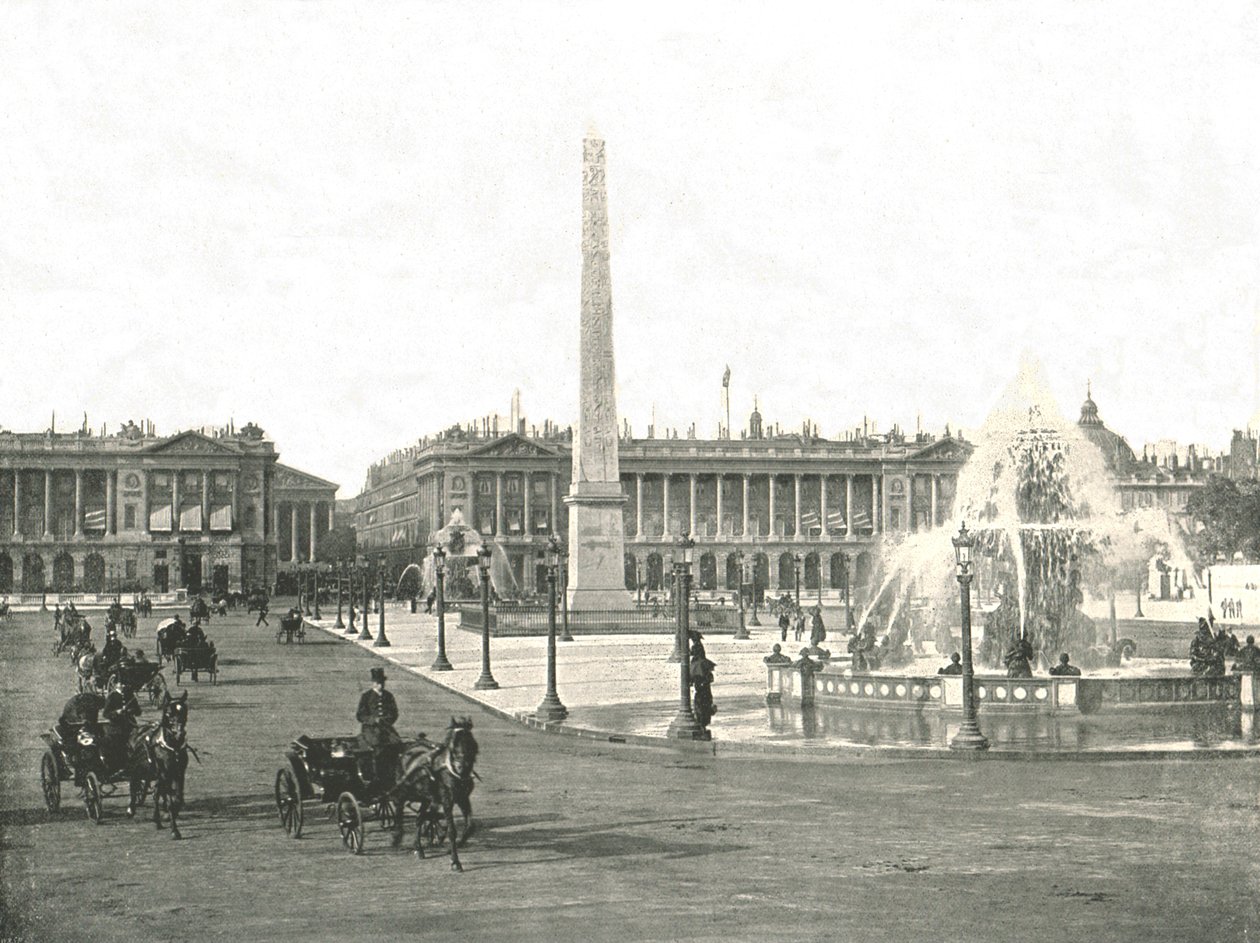 Place de la Concorde, Pariisi, Ranska, 1895. tekijältä Unbekannt