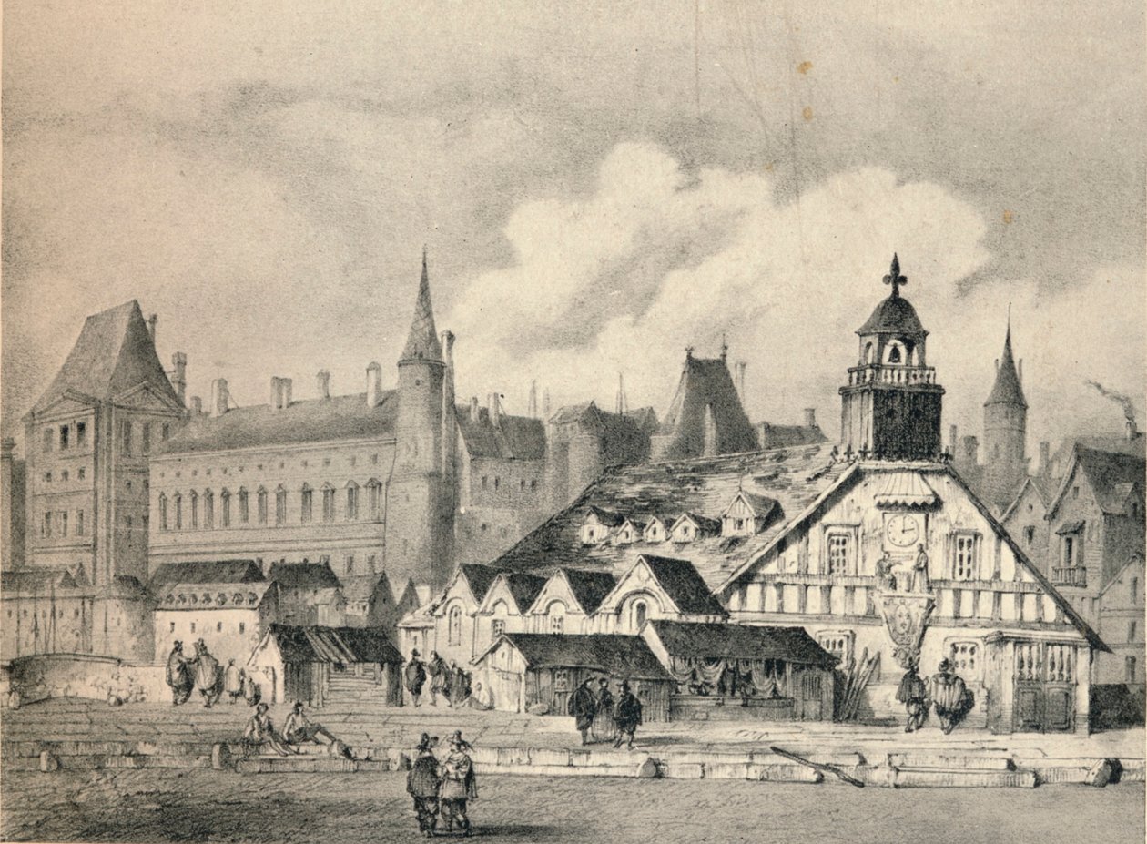Pompe de la Samaritaine vuonna 1635, 1915 tekijältä Unbekannt