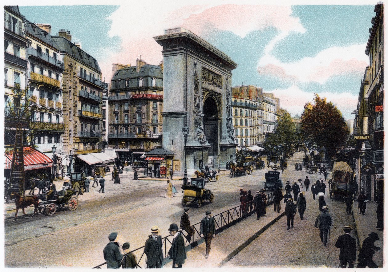Porte Saint Denis, Pariisi, 1900 tekijältä Unbekannt