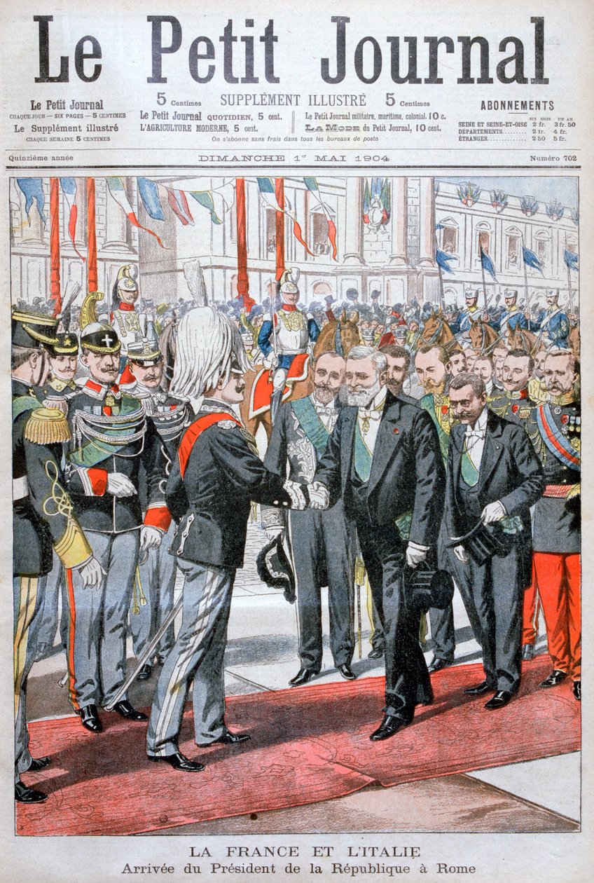 Ranskan tasavallan presidentti Roomassa, 1904 tekijältä Unbekannt