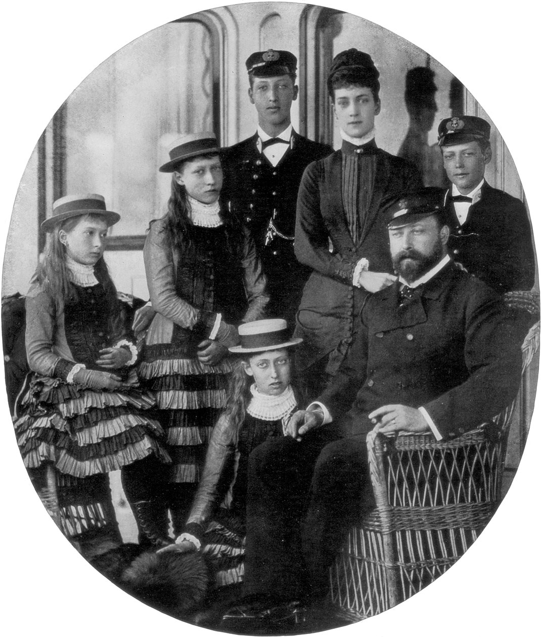 Walesin prinssi ja prinsessa perheineen kuninkaallisella huviveneellä, 1800-luku 1910 tekijältä Unbekannt