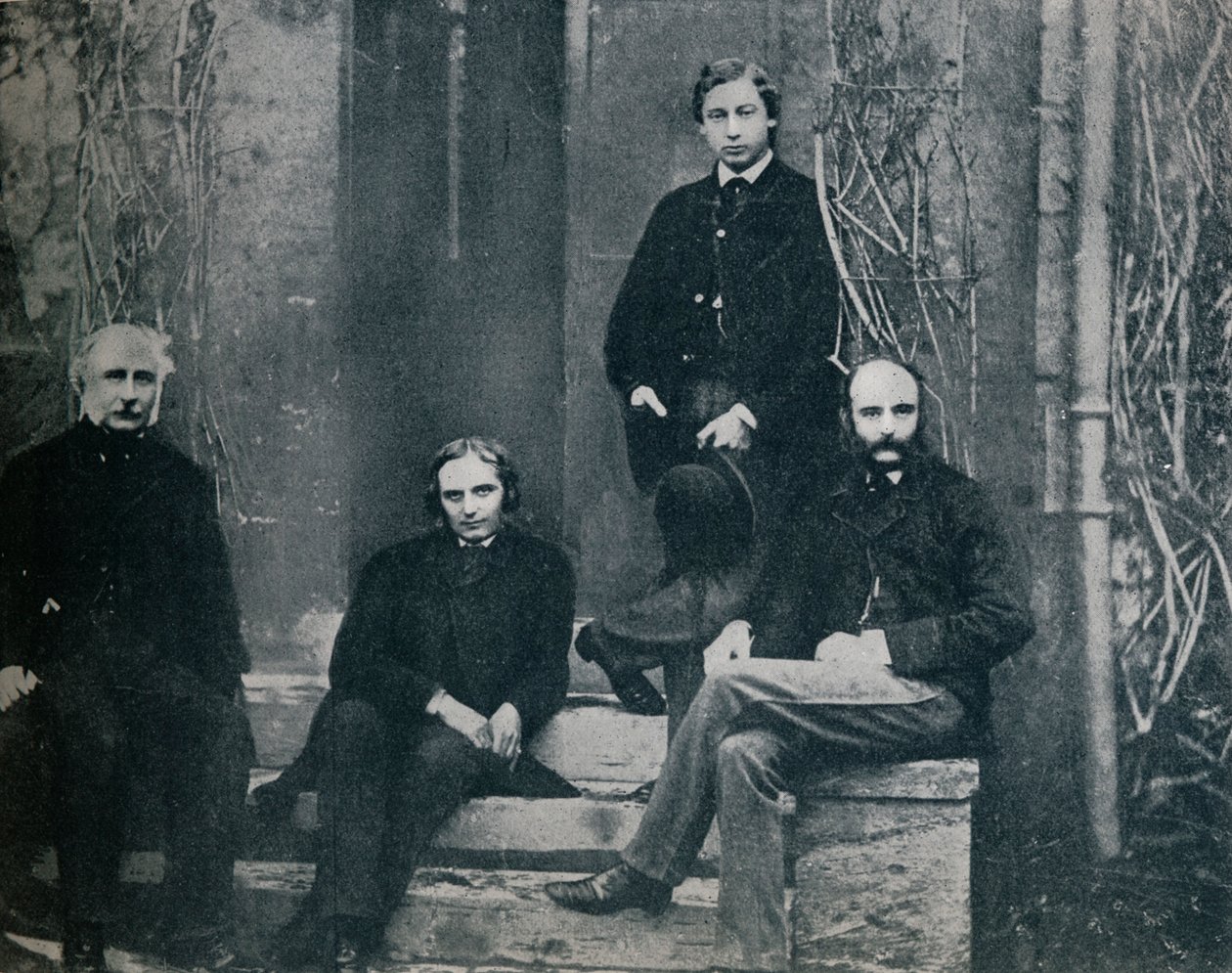 Walesin prinssi ja hänen opettajansa Oxfordin yliopistossa, n. 1860 1910 tekijältä Unbekannt