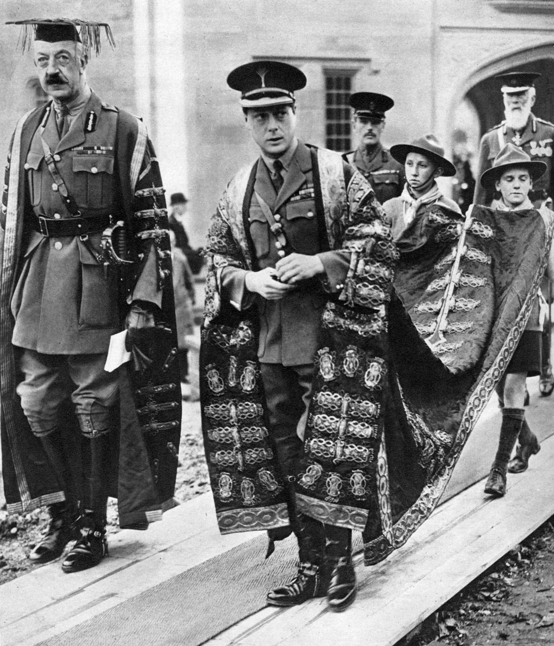 Walesin prinssi Bangorin Walesin yliopiston kanslerina, 1923 tekijältä Unbekannt