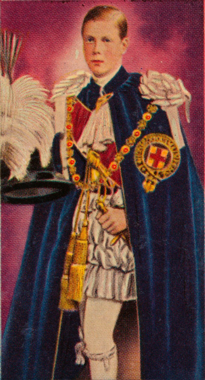 Walesin prinssi virkaan asettuessaan sukkanauharitariksi, 1911 1935 tekijältä Unbekannt