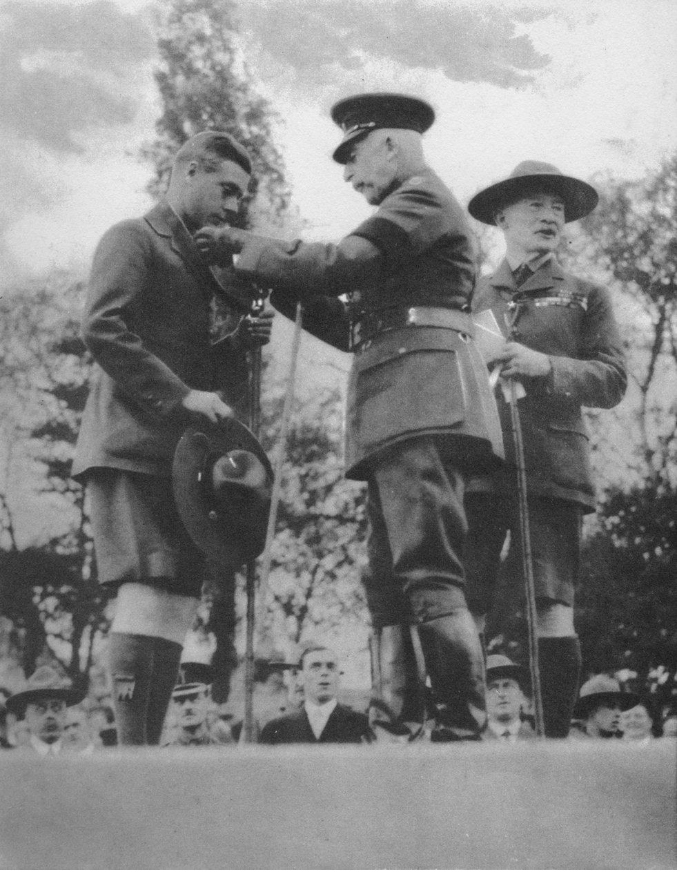 Connaughtin herttua sijoitti Walesin prinssin Hopeasusiin, 1922 1936. tekijältä Unbekannt
