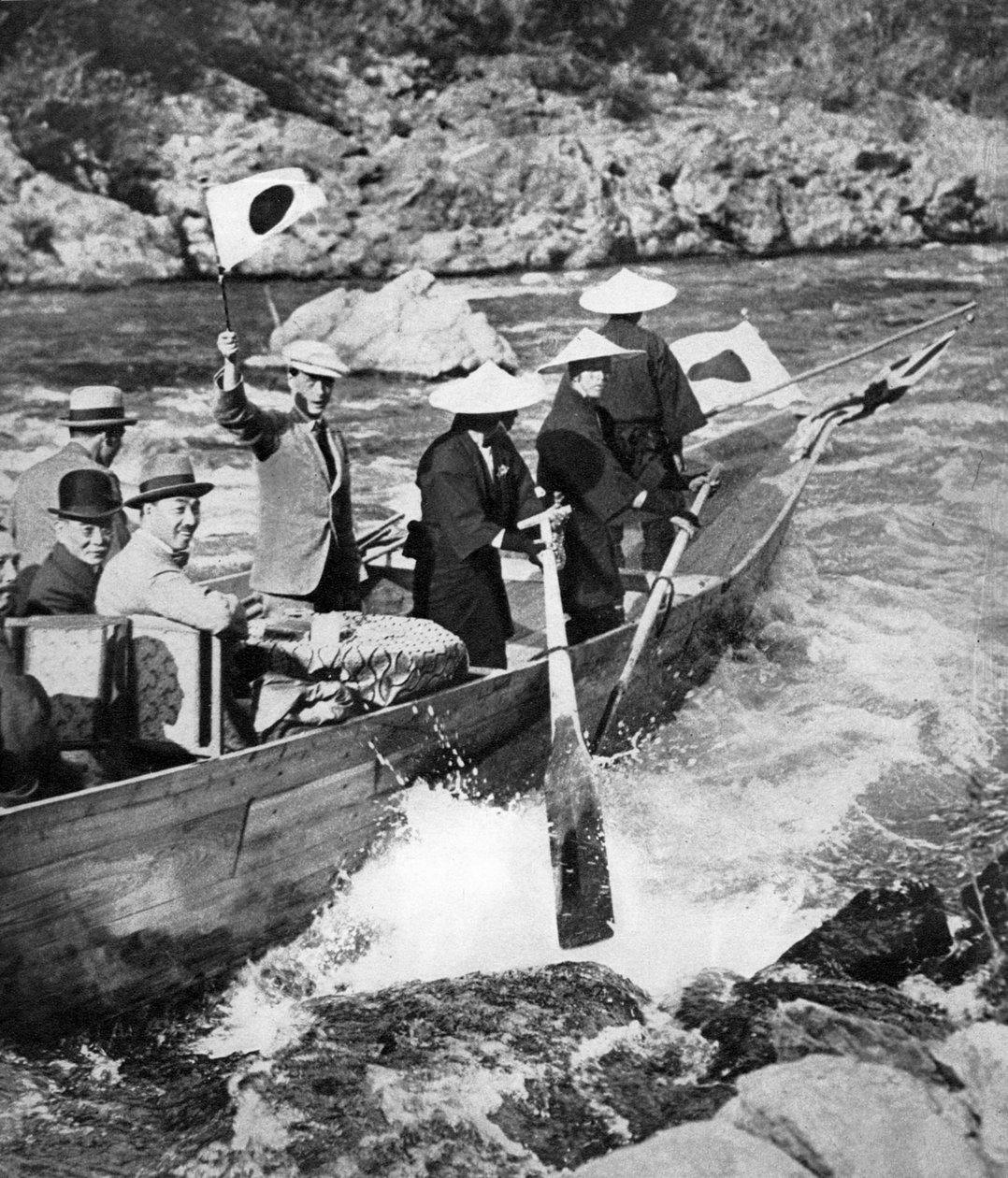 Walesin prinssi ampui kosken Kiotossa, Japanissa, 1922 tekijältä Unbekannt