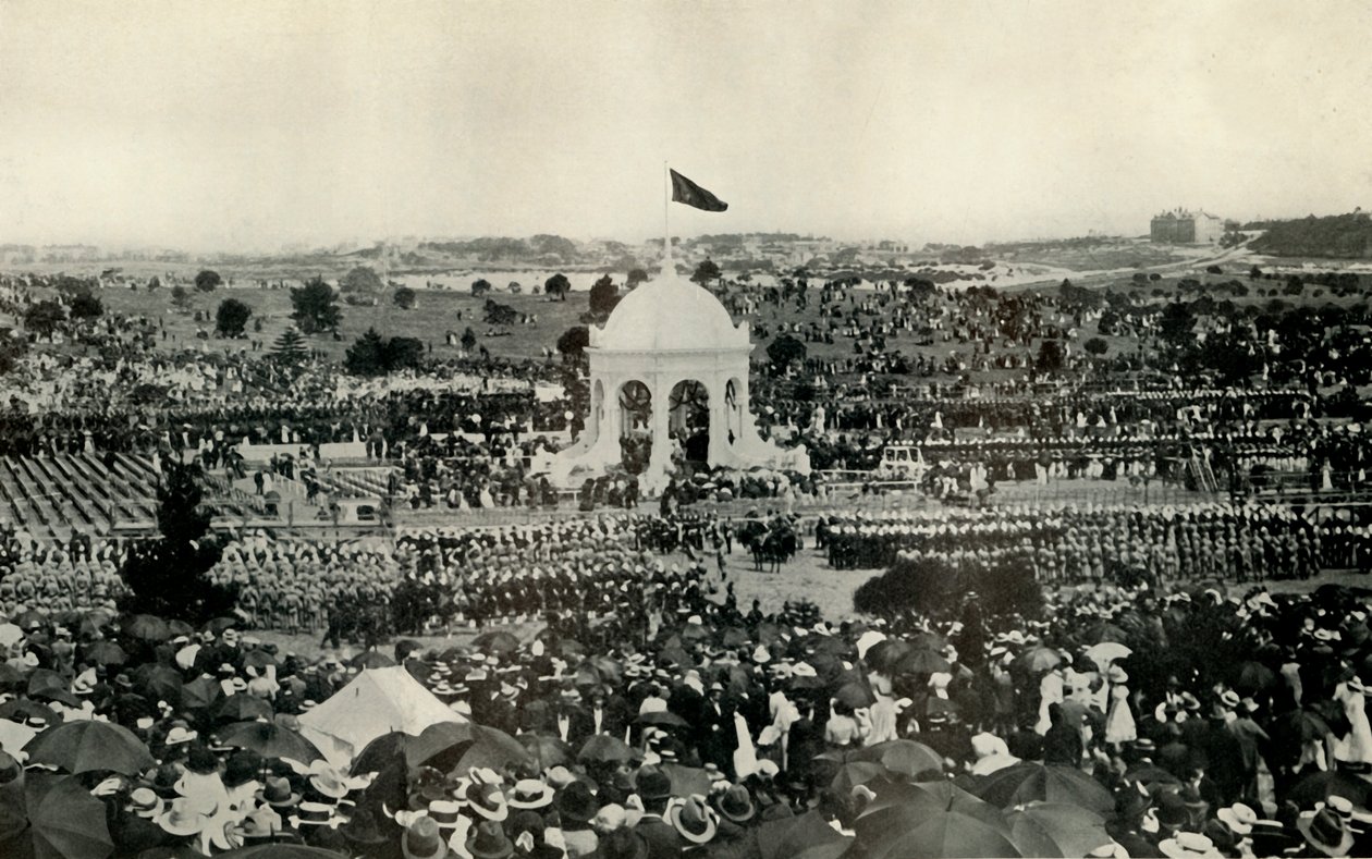 Australian liittovaltion julistus Sydneyssä 1. tammikuuta 1901, vuonna 1930. tekijältä Unbekannt