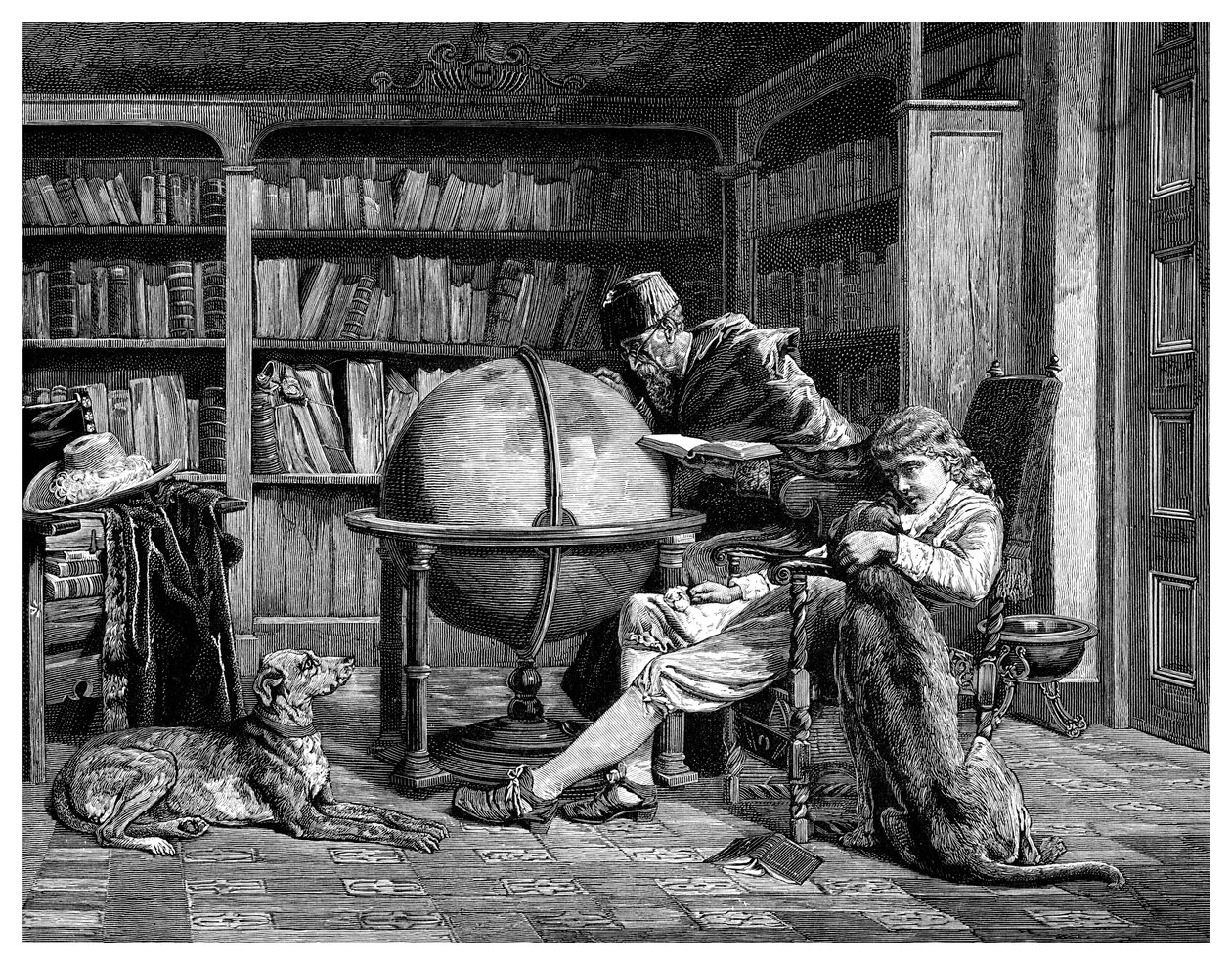 Professori ja hänen oppilaansa, 1882 tekijältä Unbekannt