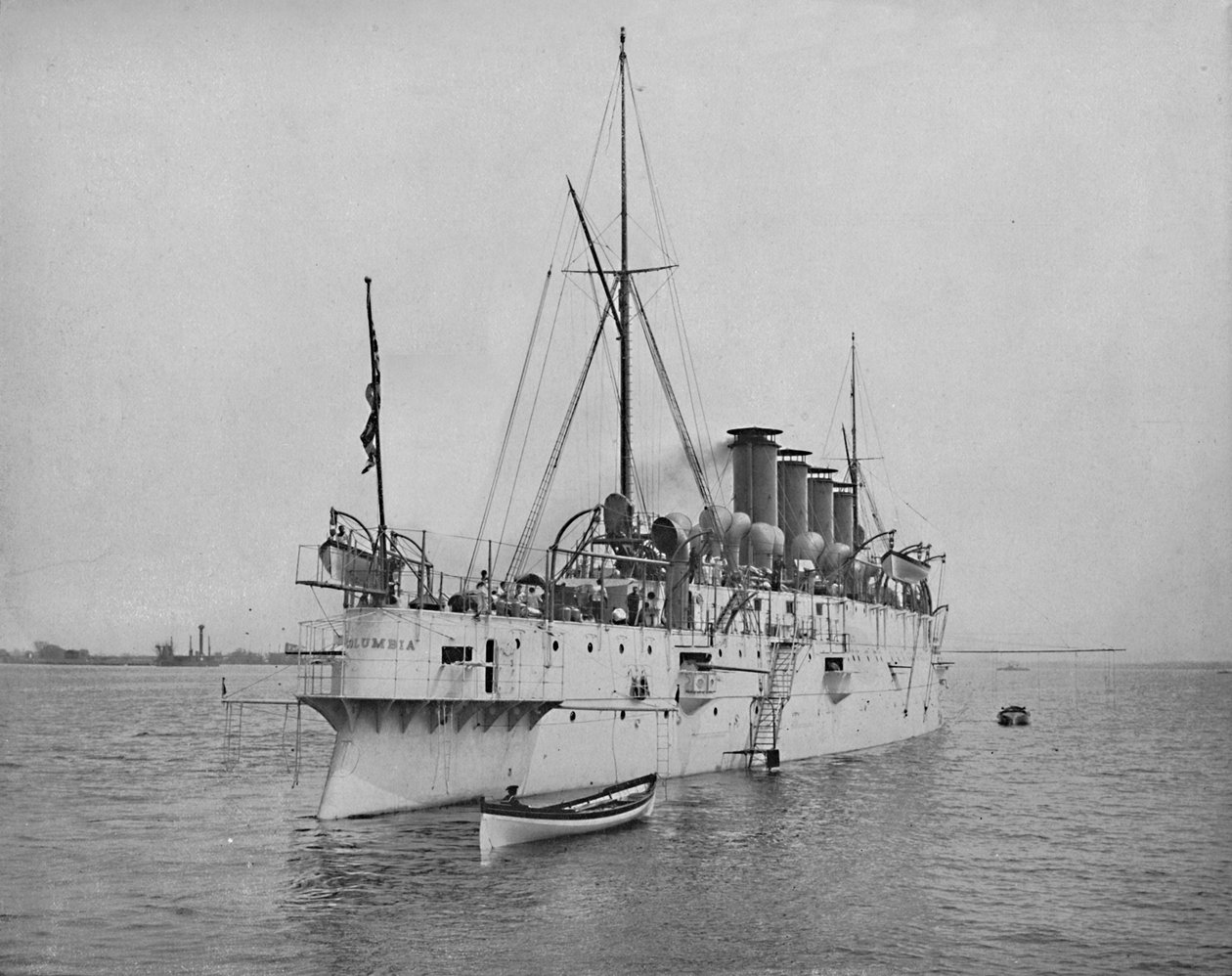 The Protected Cruiser Columbia., c1897. tekijältä Unbekannt