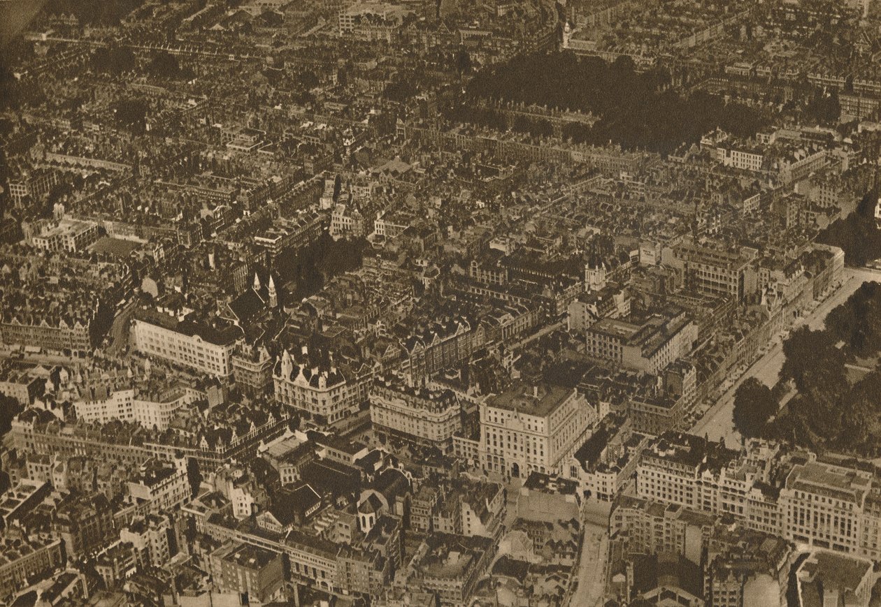 Palapeli tutuista katuista uudesta ja jännittävästä näköalapaikasta, vuodelta 1935. tekijältä Unbekannt