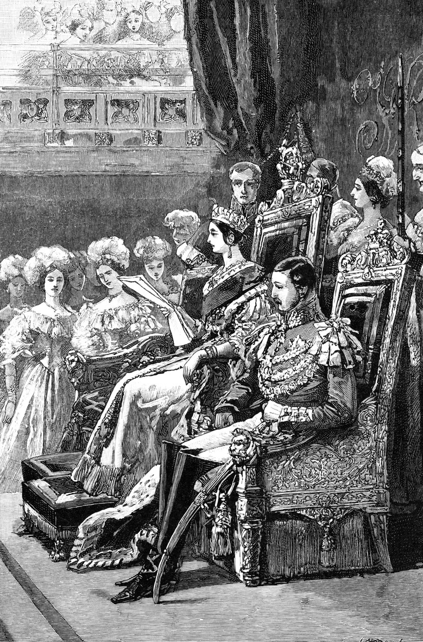 Kuningatar avaa eduskunnan, 1846, 1900 tekijältä Unbekannt